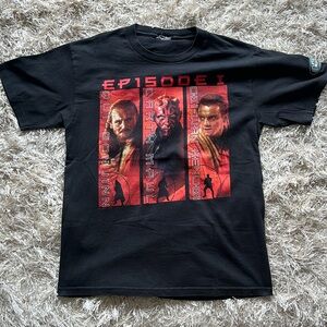Vintage Starwars phantom of the menace tshirt